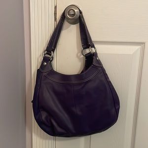 Coach leather shoulder bag